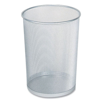 Rubbermaid® Commercial Steel Mesh Wastebasket, Round, 5 Gal, Silver freeshipping - TVN Wholesale